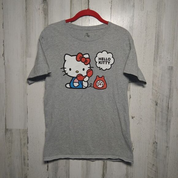 Hello Kitty Sanrio Women's Small Gray Tee - Picture 1 of 5